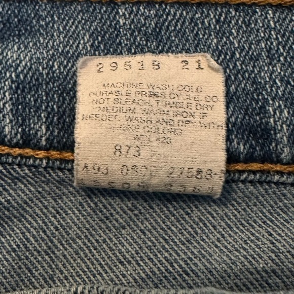 Lev’s Vintage 2000s Y2K Women’s 505 Straight Leg Blue Jeans - Size 12 - Picture 4 of 16